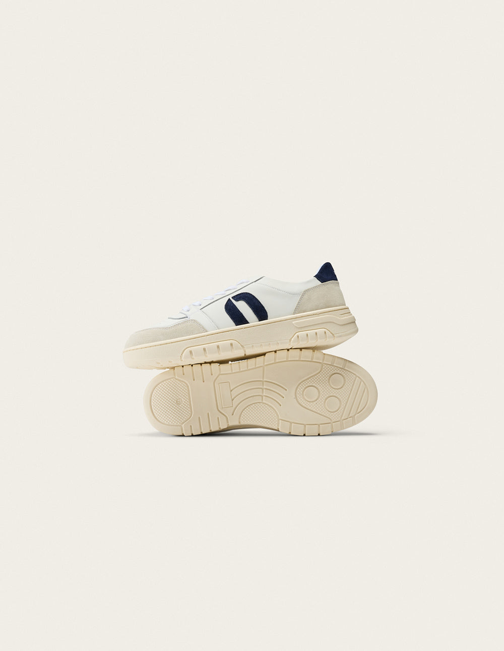 Nino low-top trainers - White navy