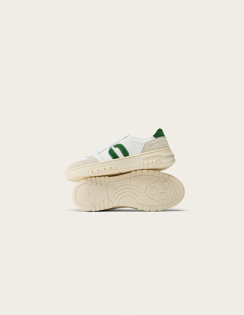 Nino low-top trainers - White green