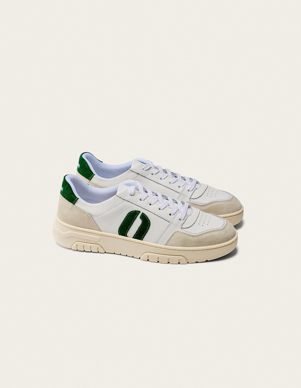 Nino low-top trainers - White green