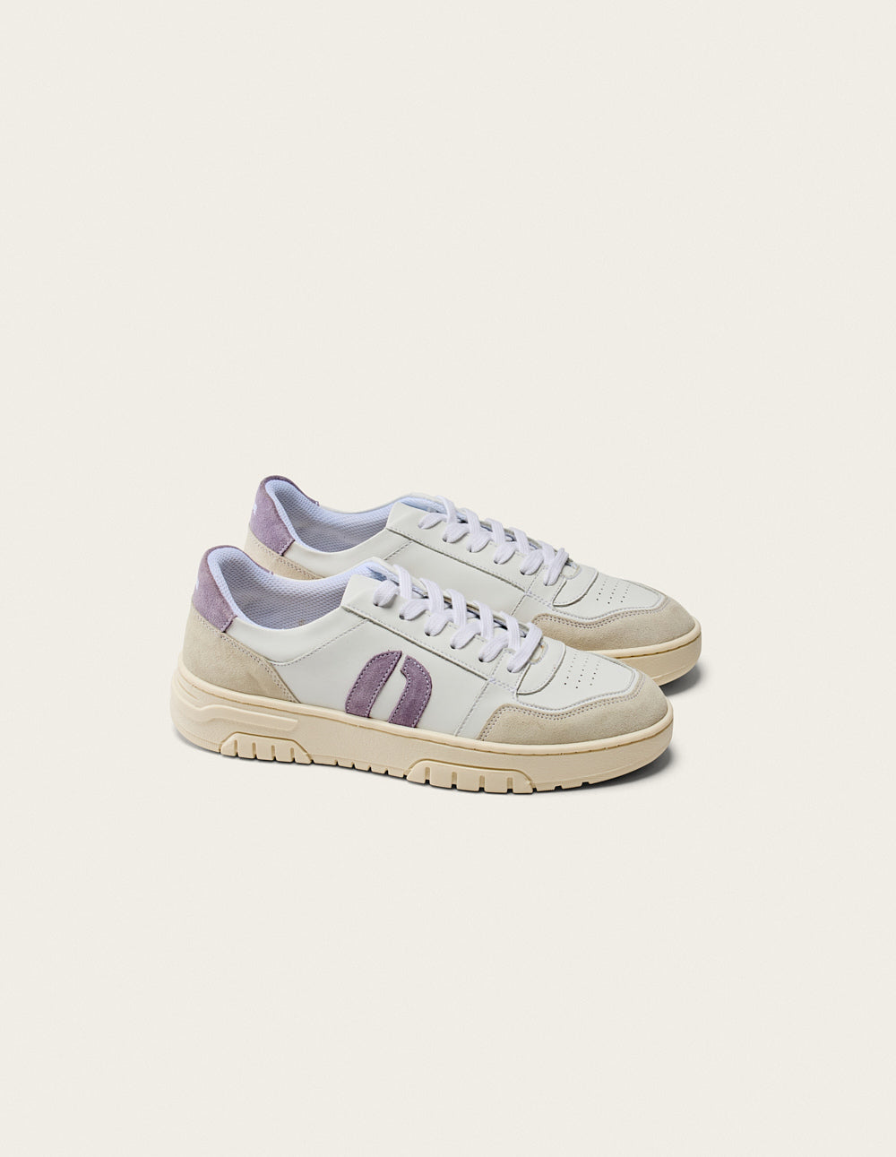 Nora low-top trainers - White lilac