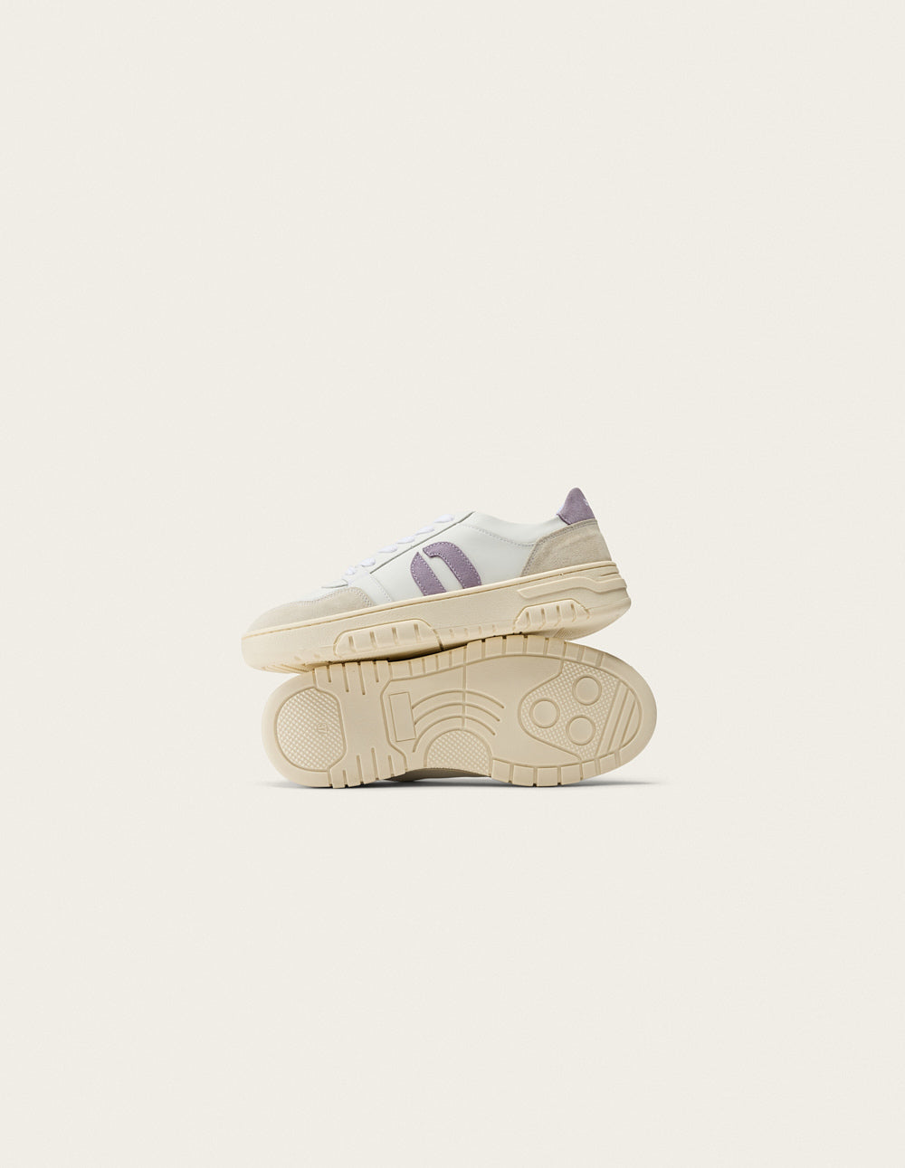 Nora low-top trainers - White lilac