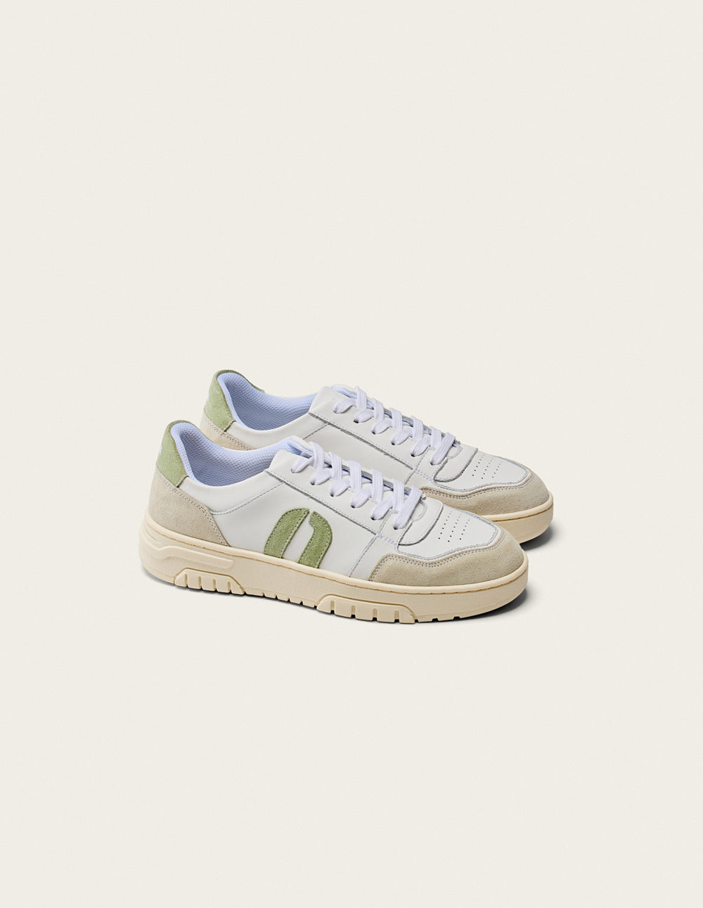 Nora low-top trainers - White green