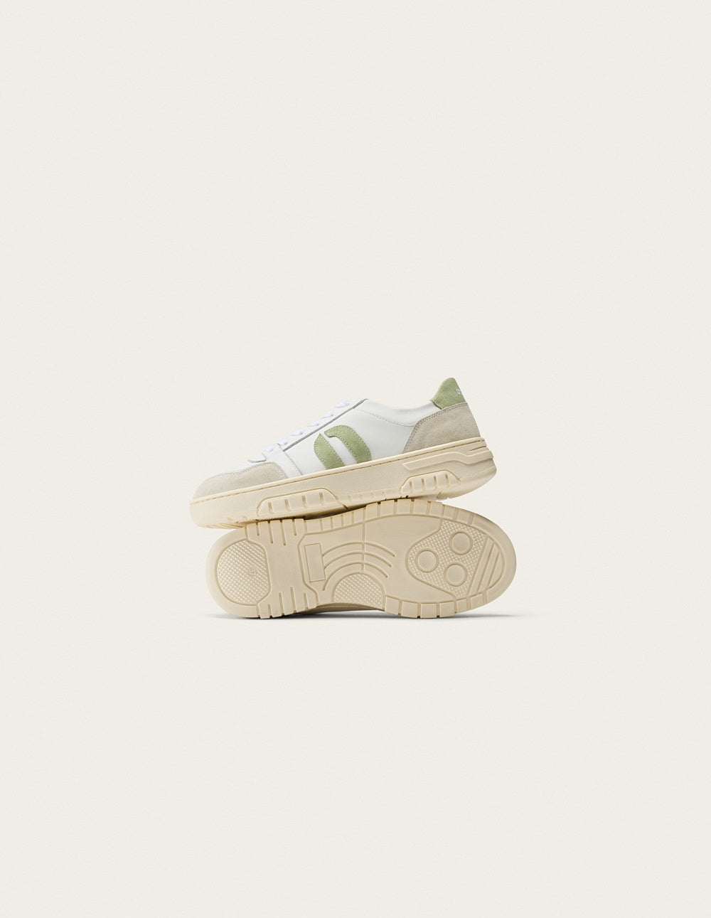 Baskets basses Nora - Blanc vert