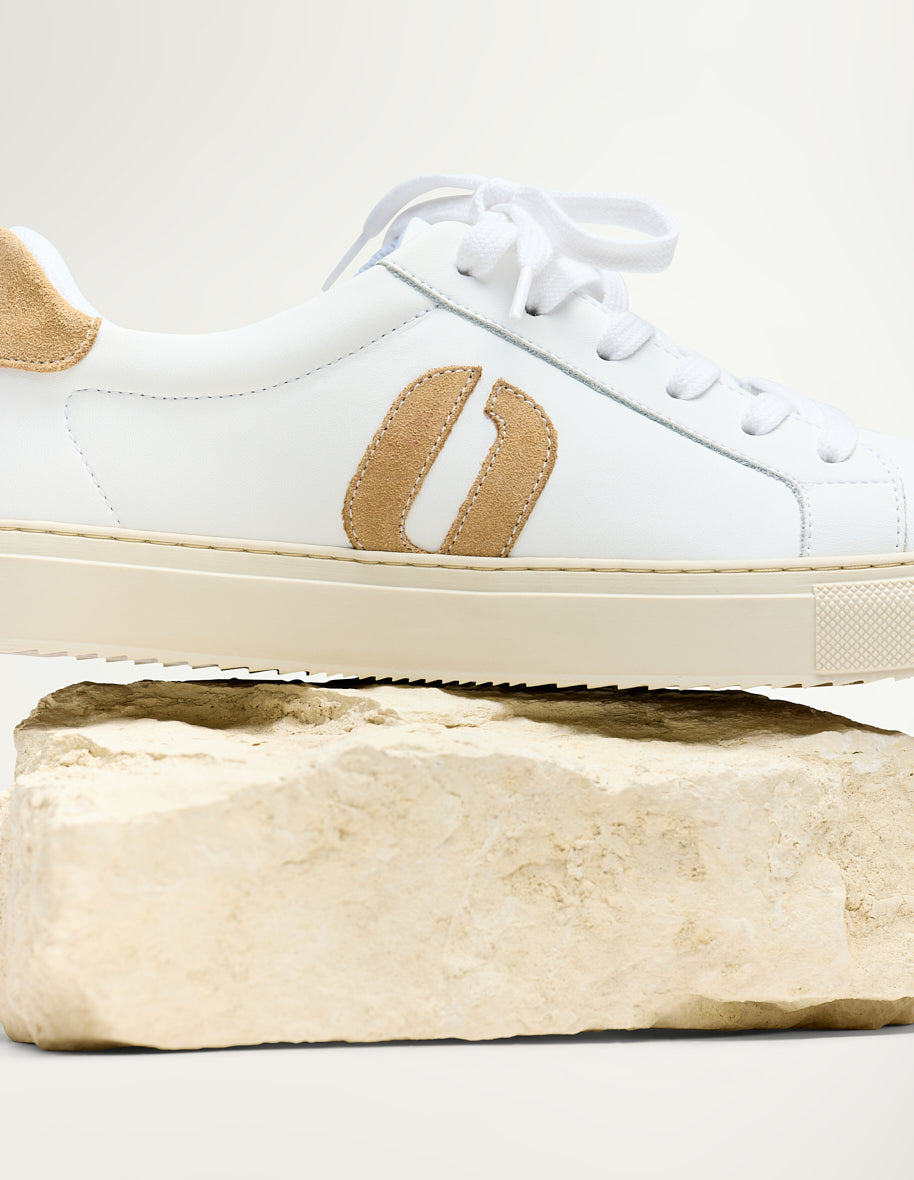 Low-top trainers Gloria - White beige