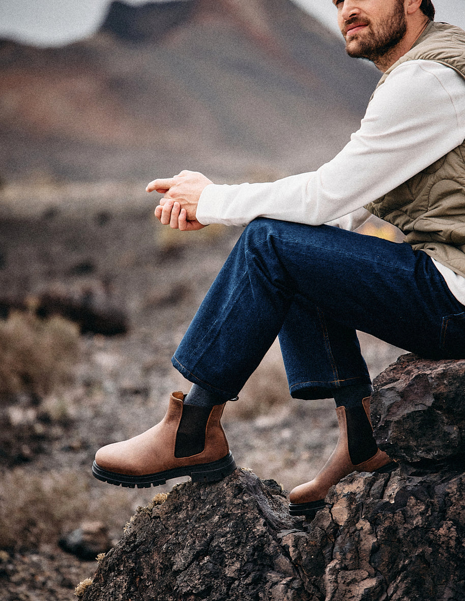 Bottines Liam - Cuir cire d'abeille