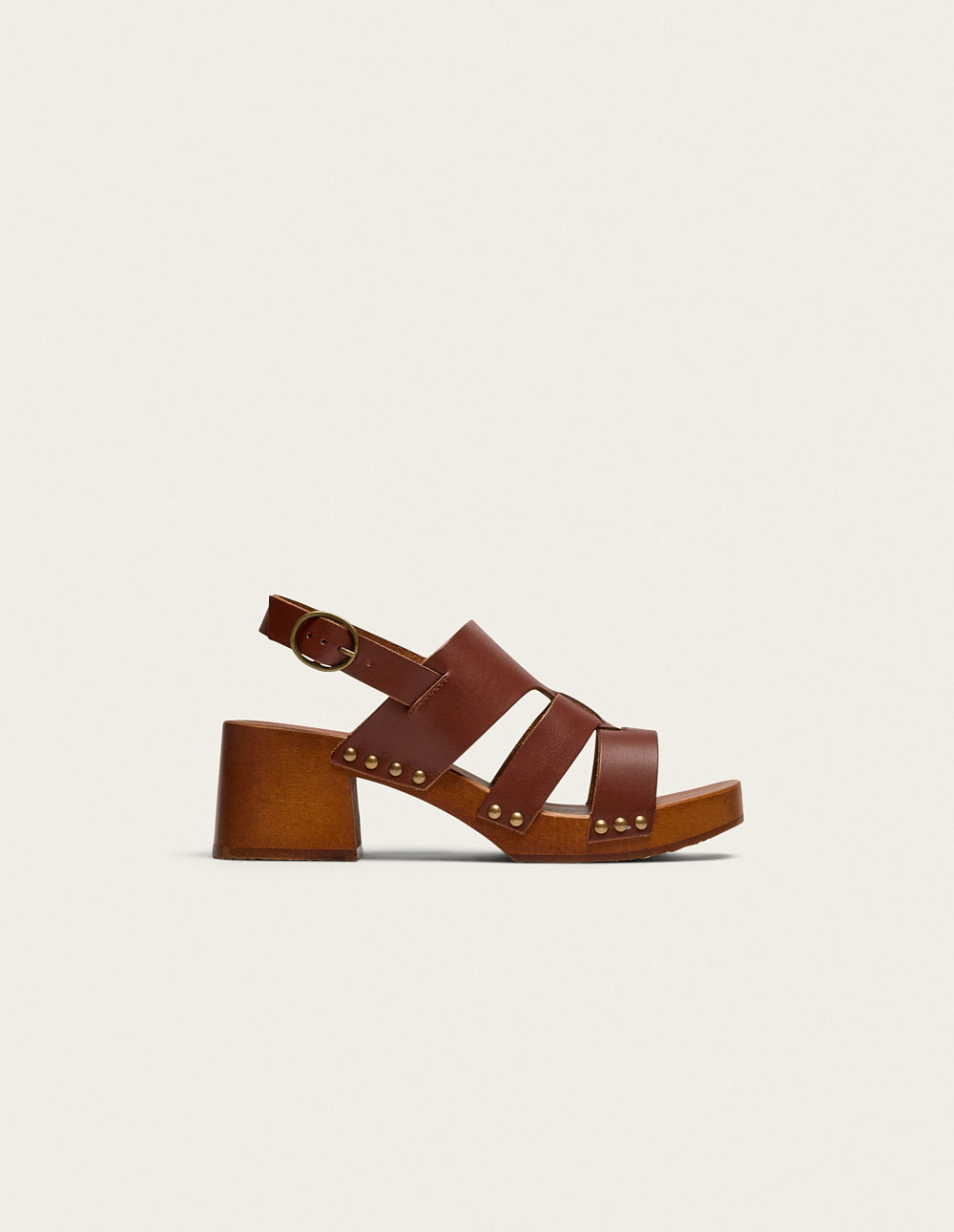 Opunti Heel Sandals - Cognac Leather