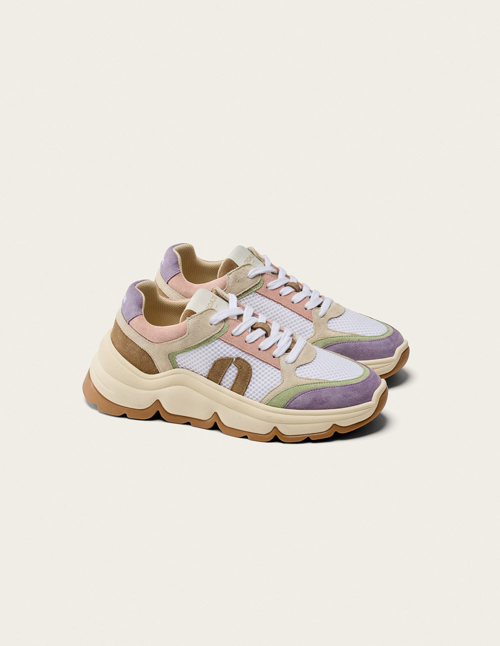 Baskets basses Orna - Lilas vert blanc