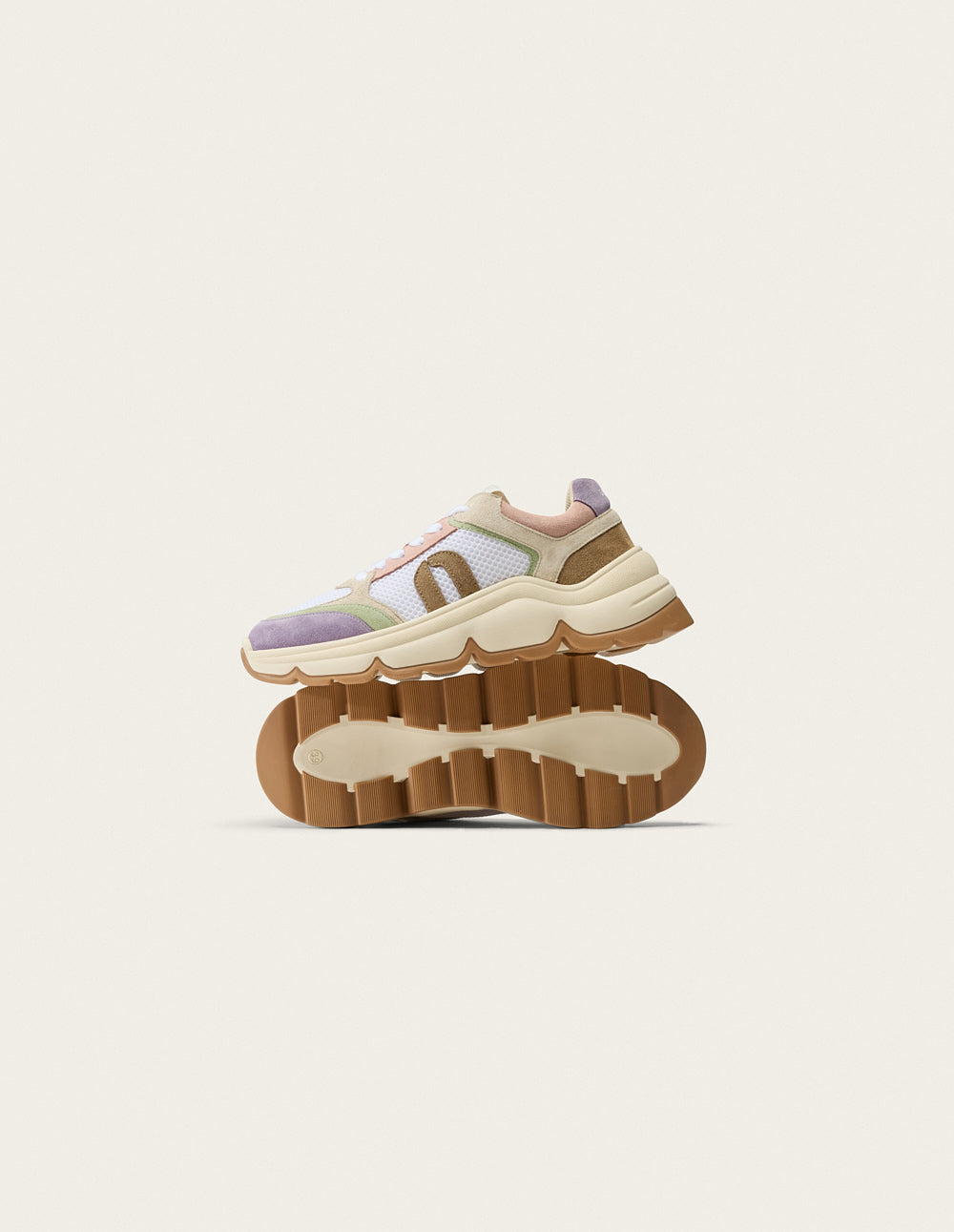 Baskets basses Orna - Lilas vert blanc