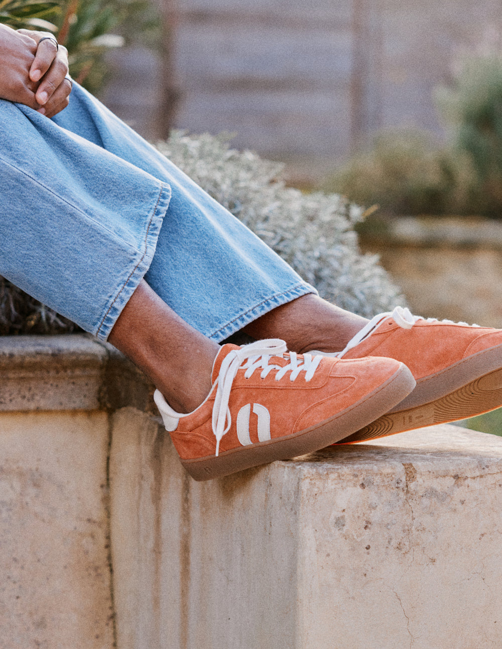 Pablo low-top trainers - Terracotta