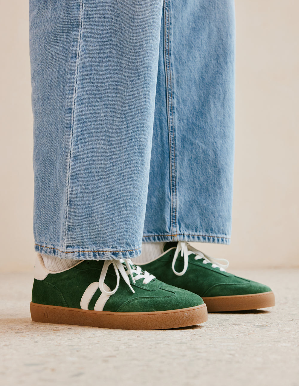 Pablo low-top trainers - Green ecru