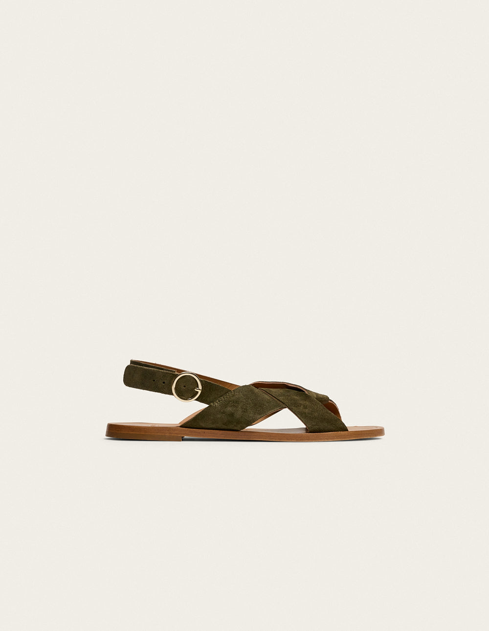 Paloma Sandals - Khaki Suede