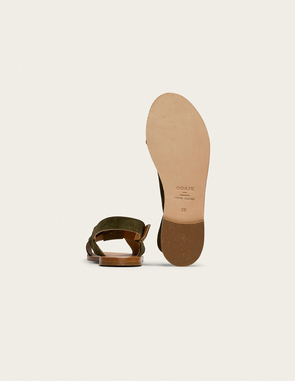 Paloma Sandals - Khaki Suede