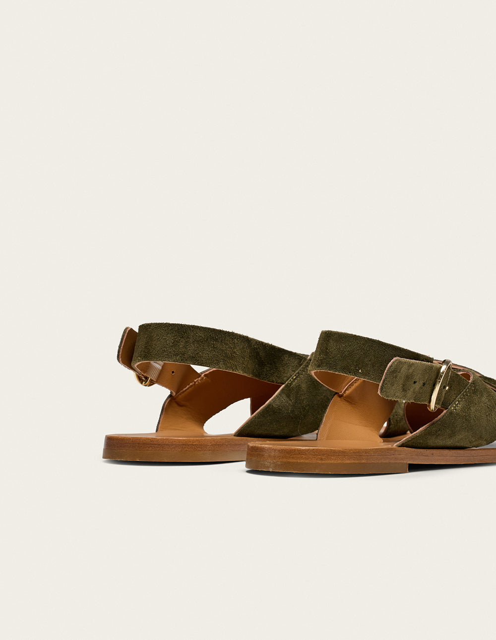 Paloma Sandals - Khaki Suede