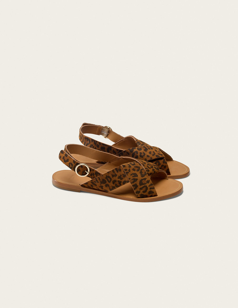 Paloma Sandals - Leopard Suede