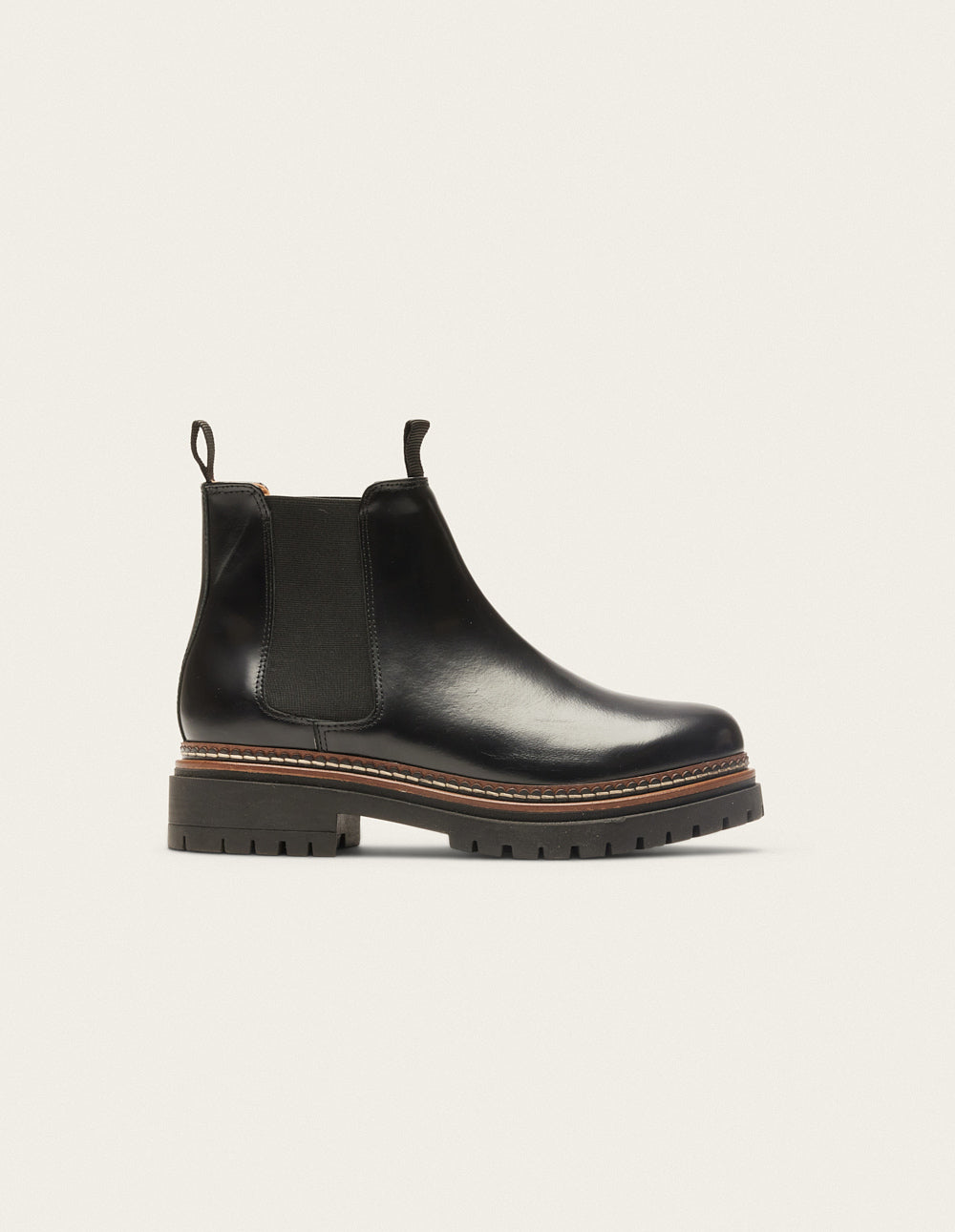 Ankle boots Pernille - Black box leather