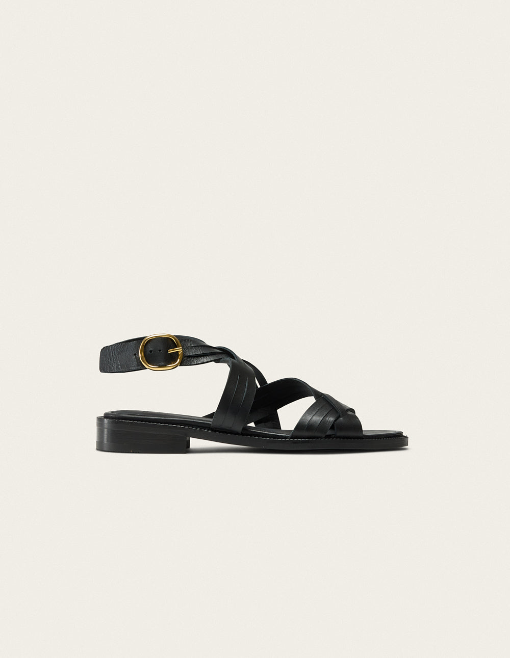 Pinti Sandals - Black Leather