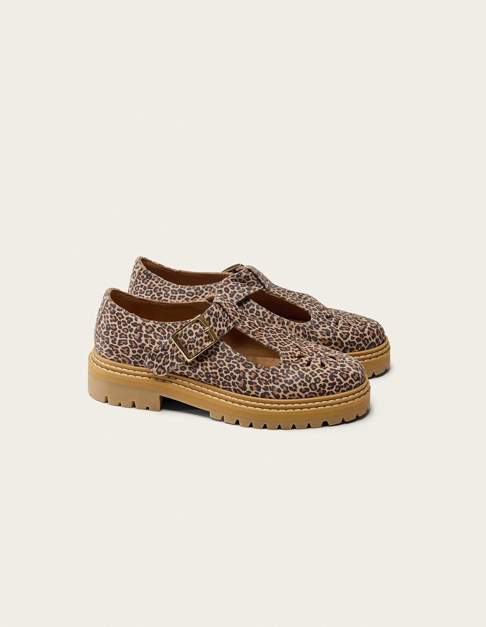 Derbies Romane - Leopard-print leather