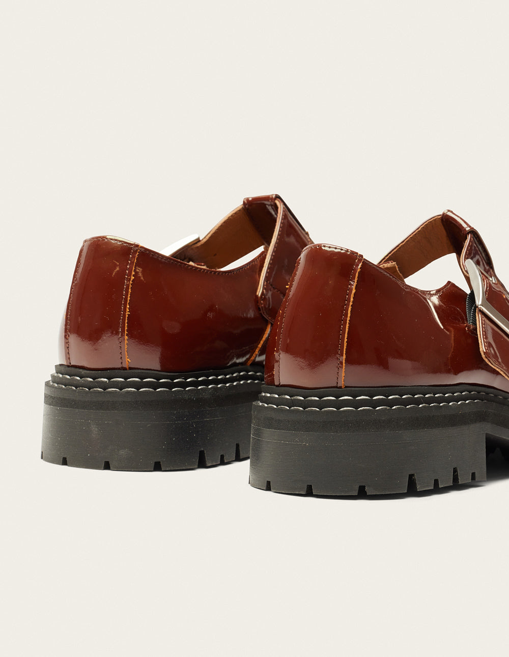 Derbies Romane - Hazelnut patent leather