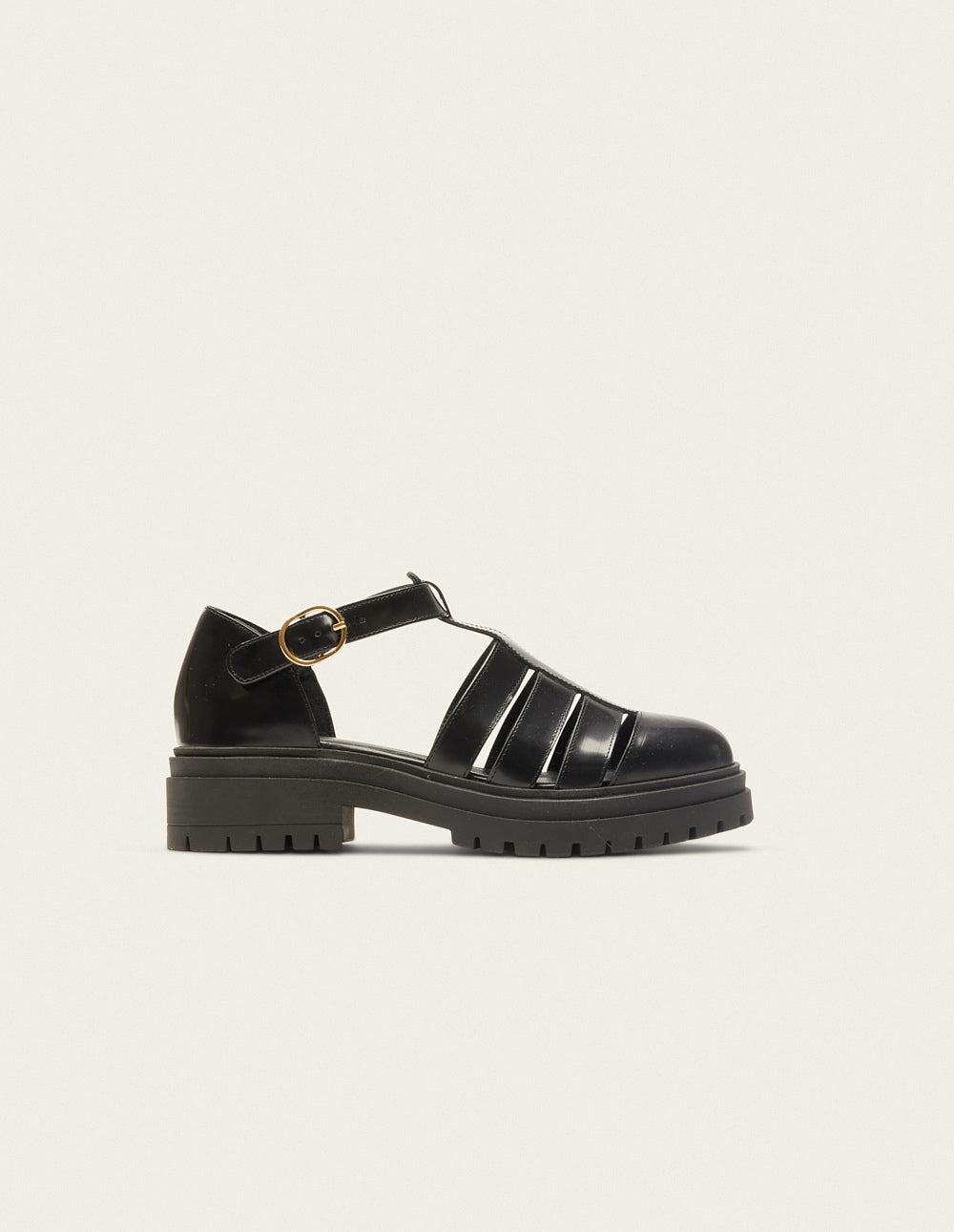 Sandals Rosalia - Black box leather