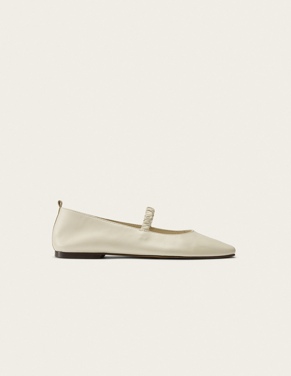 Serra Ballerinas - Ecru leather