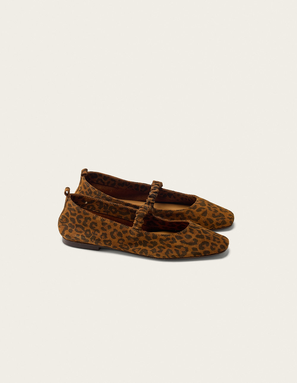 Serra Ballerinas - Leopard suede