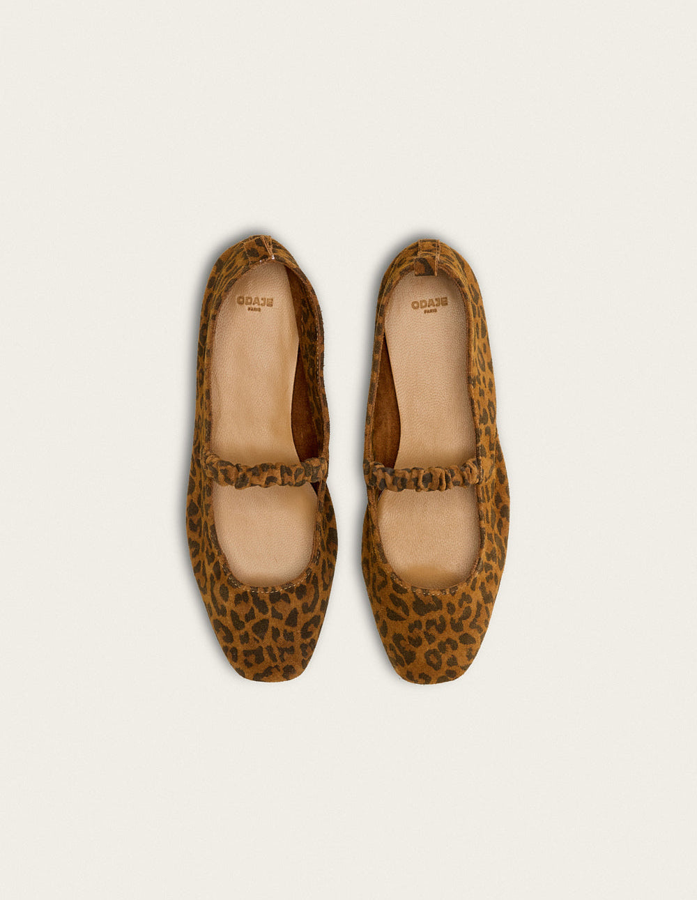 Serra Ballerinas - Leopard suede