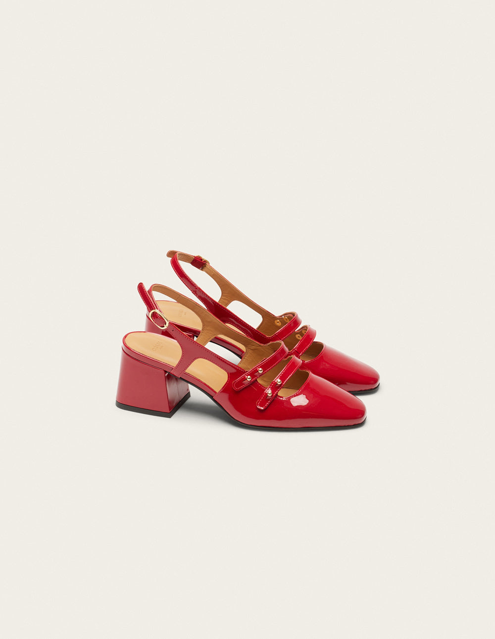 Escarpins Soline - Cuir verni rouge