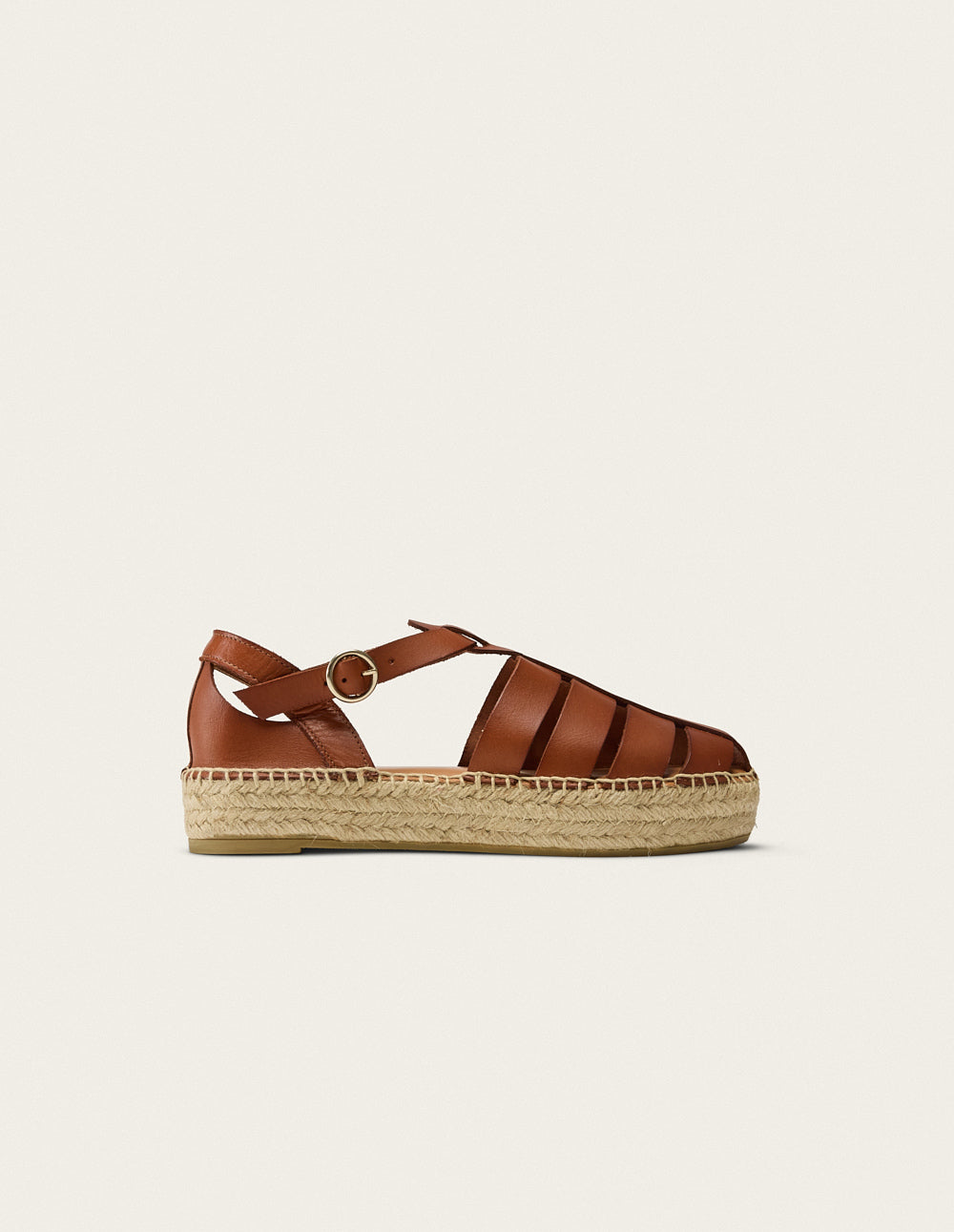 Espadrilles Thais - Cuir cognac