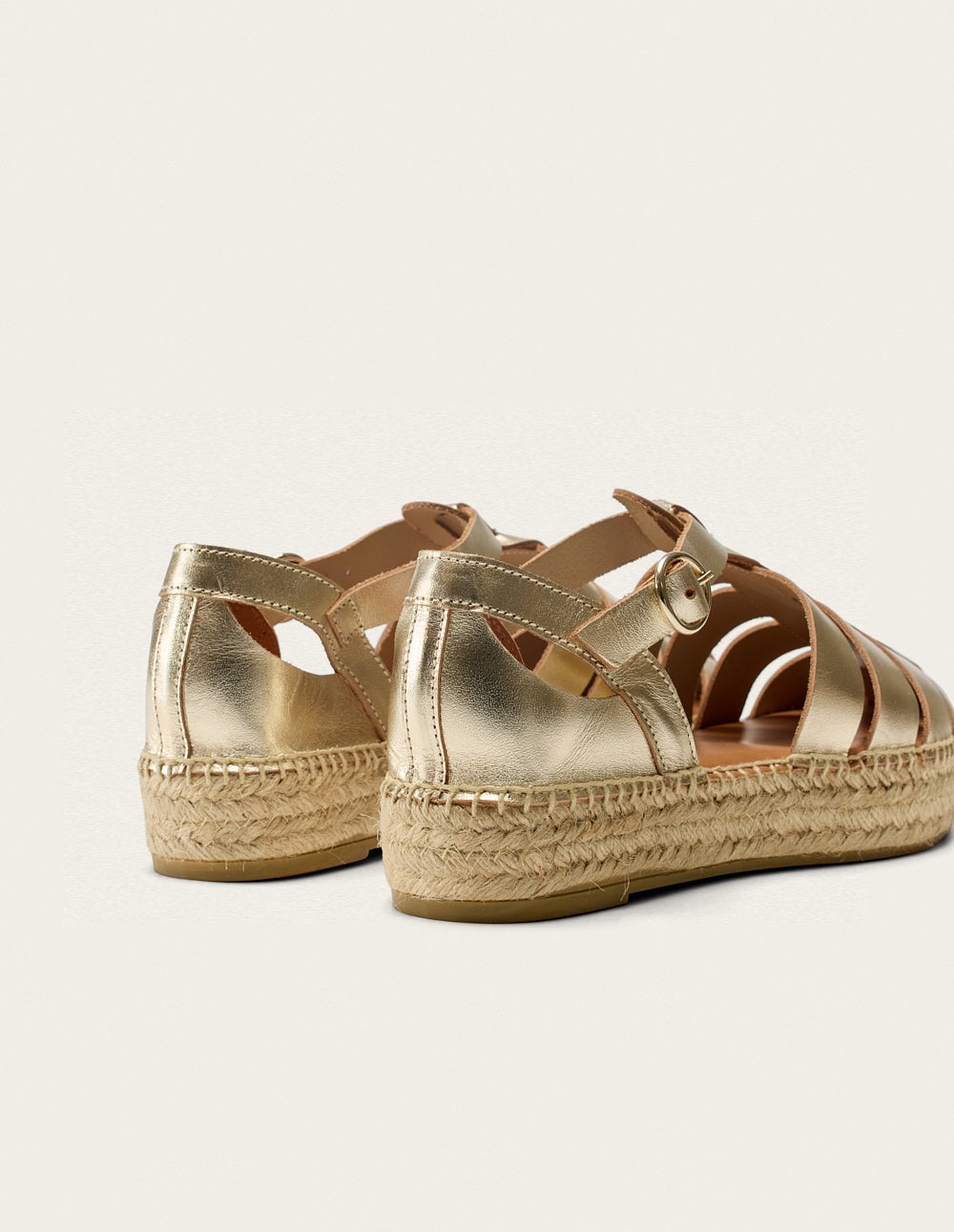 Espadrilles Thais - Cuir doré