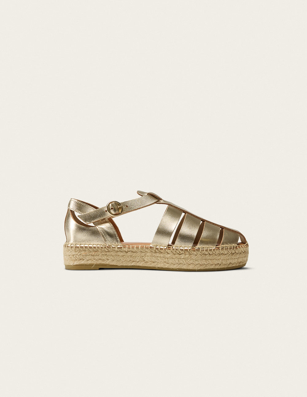 Espadrilles Thais - Golden leather