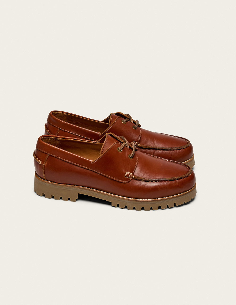 Tom Boat Shoes - Brown Leather