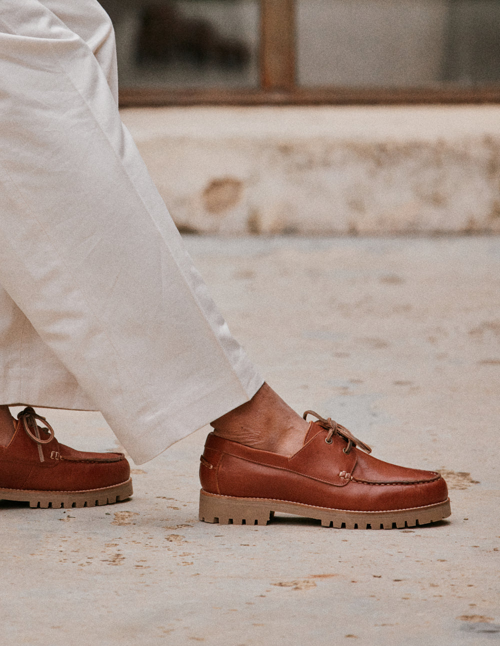 Tom Boat Shoes - Brown Leather