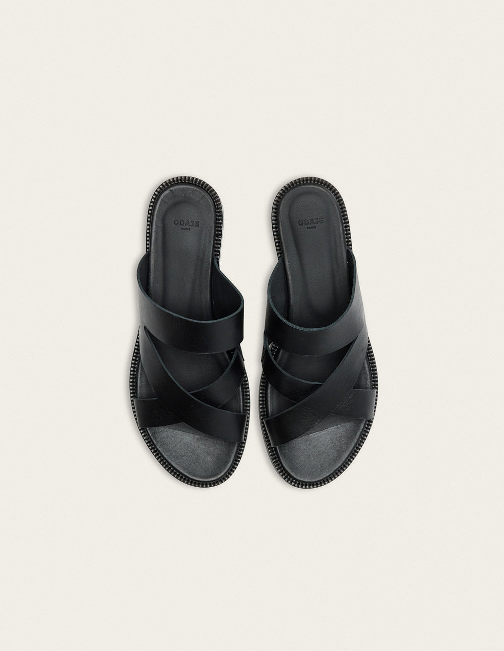 Volcana Mules - Black Leather