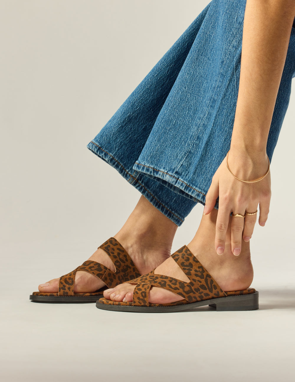 Volcana Mules - Leopard Suede