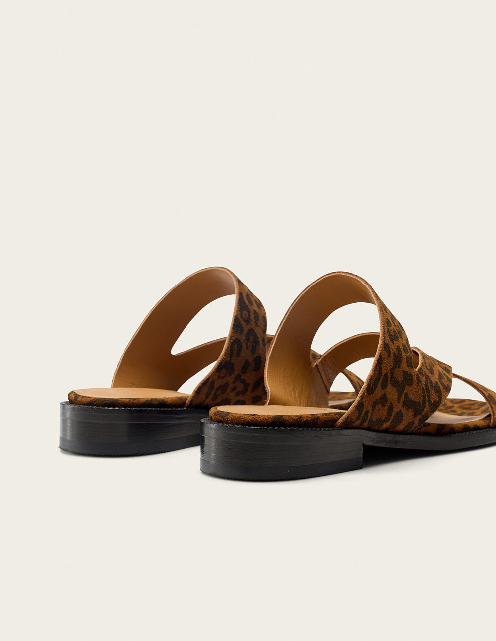 Volcana Mules - Leopard Suede