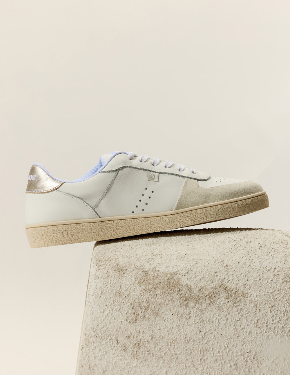 Marie low-top trainers - White silver