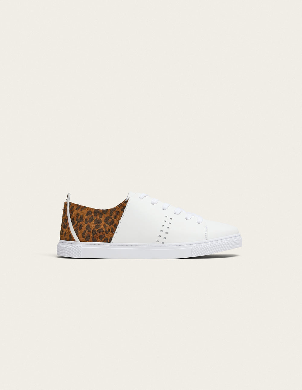 Low-top trainers Renée - White and leopard