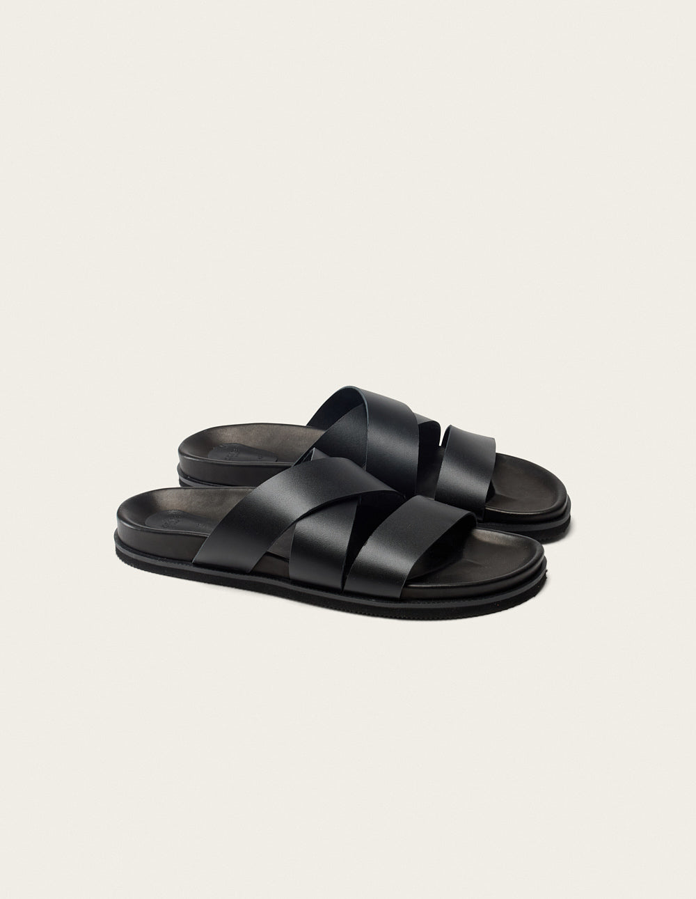 Yazo Mules - Black Leather