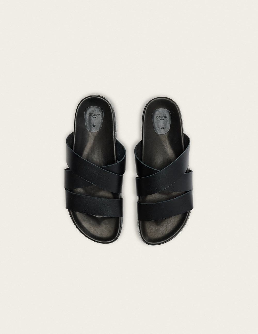 Yazo Mules - Black Leather