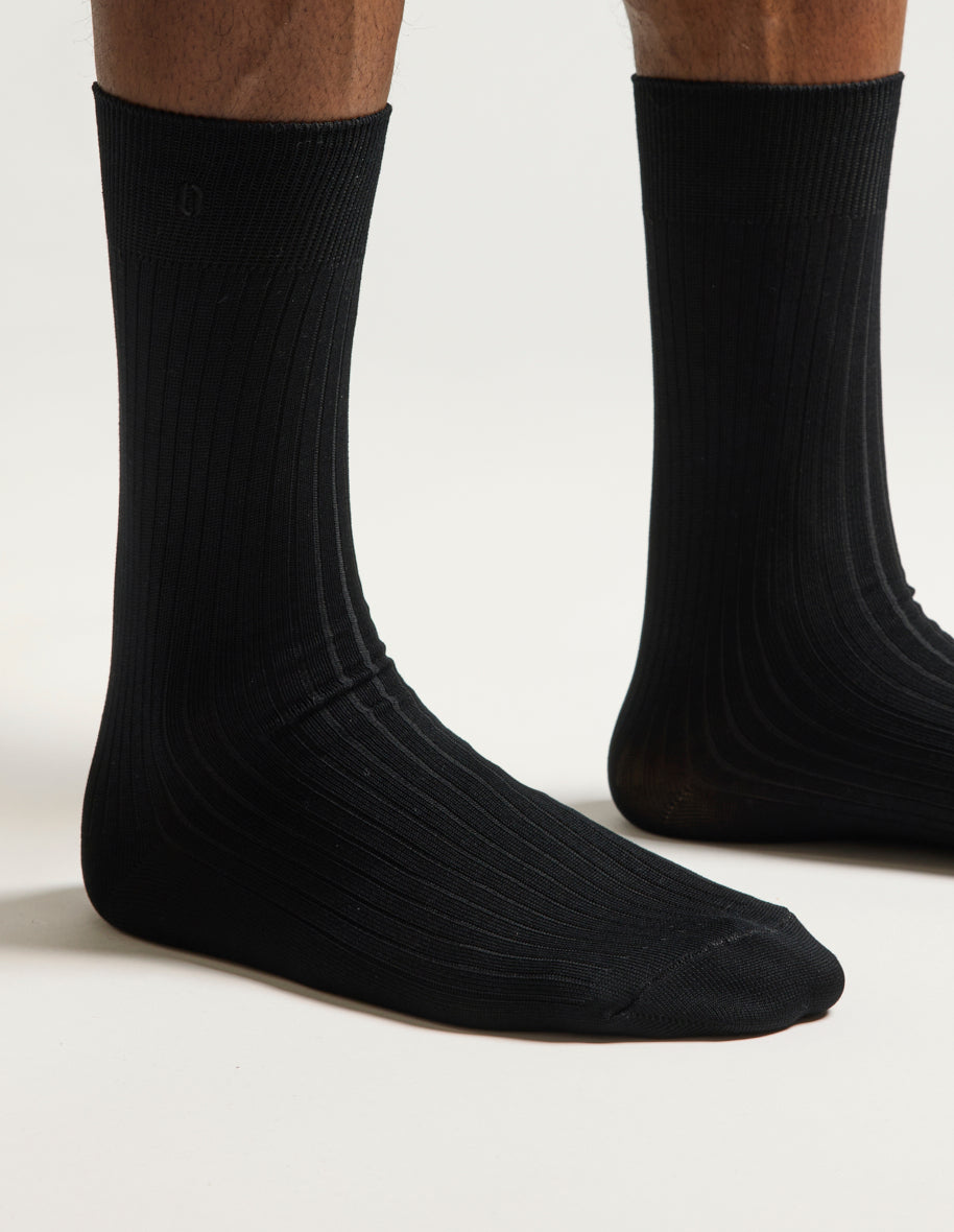 Set of 7 Socks - Black Socks