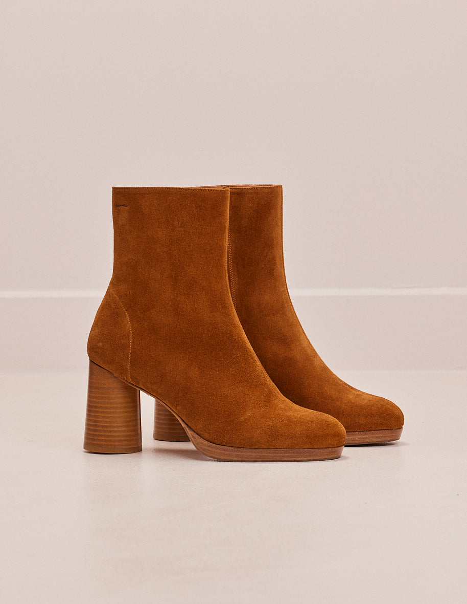 Heeled boots Serena - Amber Suede