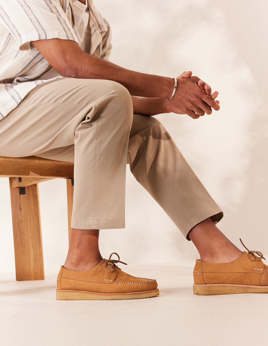 Boat shoes Georges - Cognac nubuck