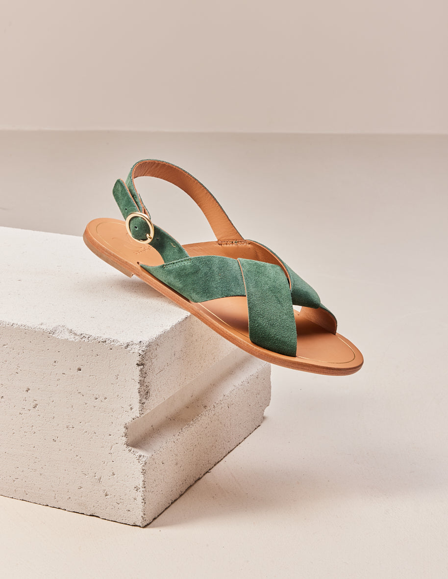 Sandals Paloma - Fir suede