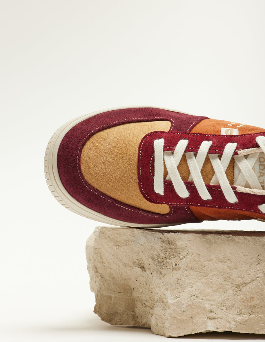 Maxence F Low Sneakers - Burgundy Beige