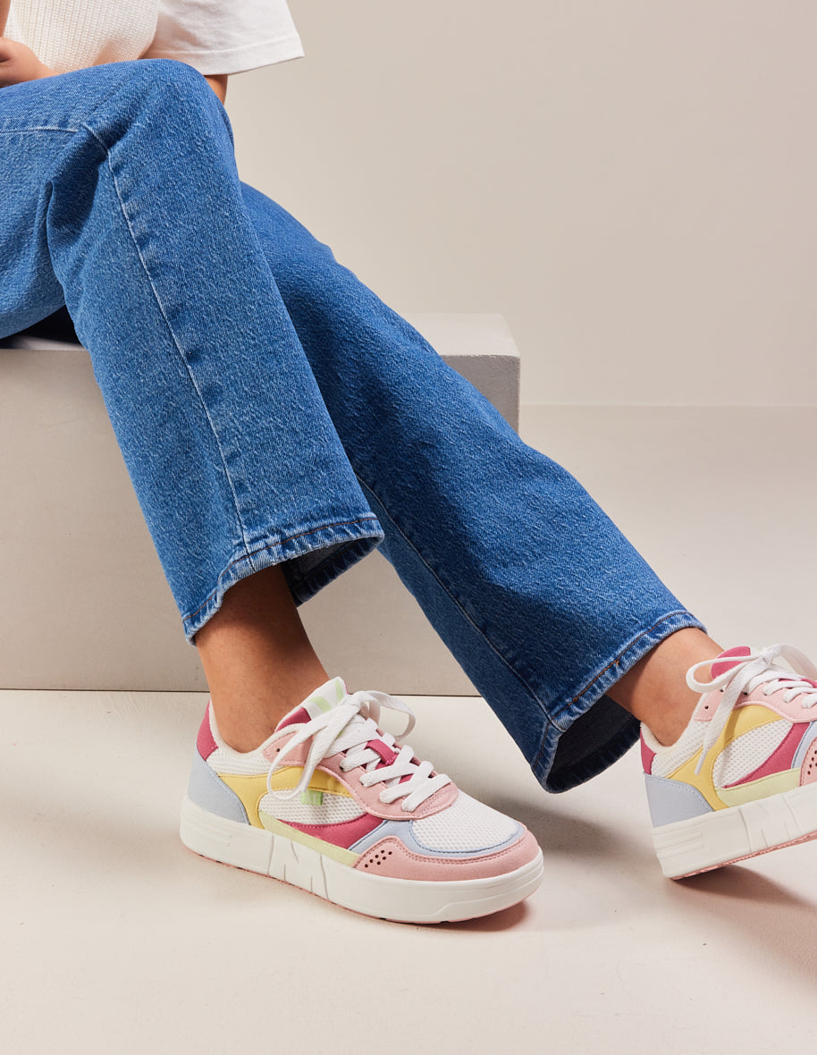 Low-top trainers Aimée - Light pink sky white