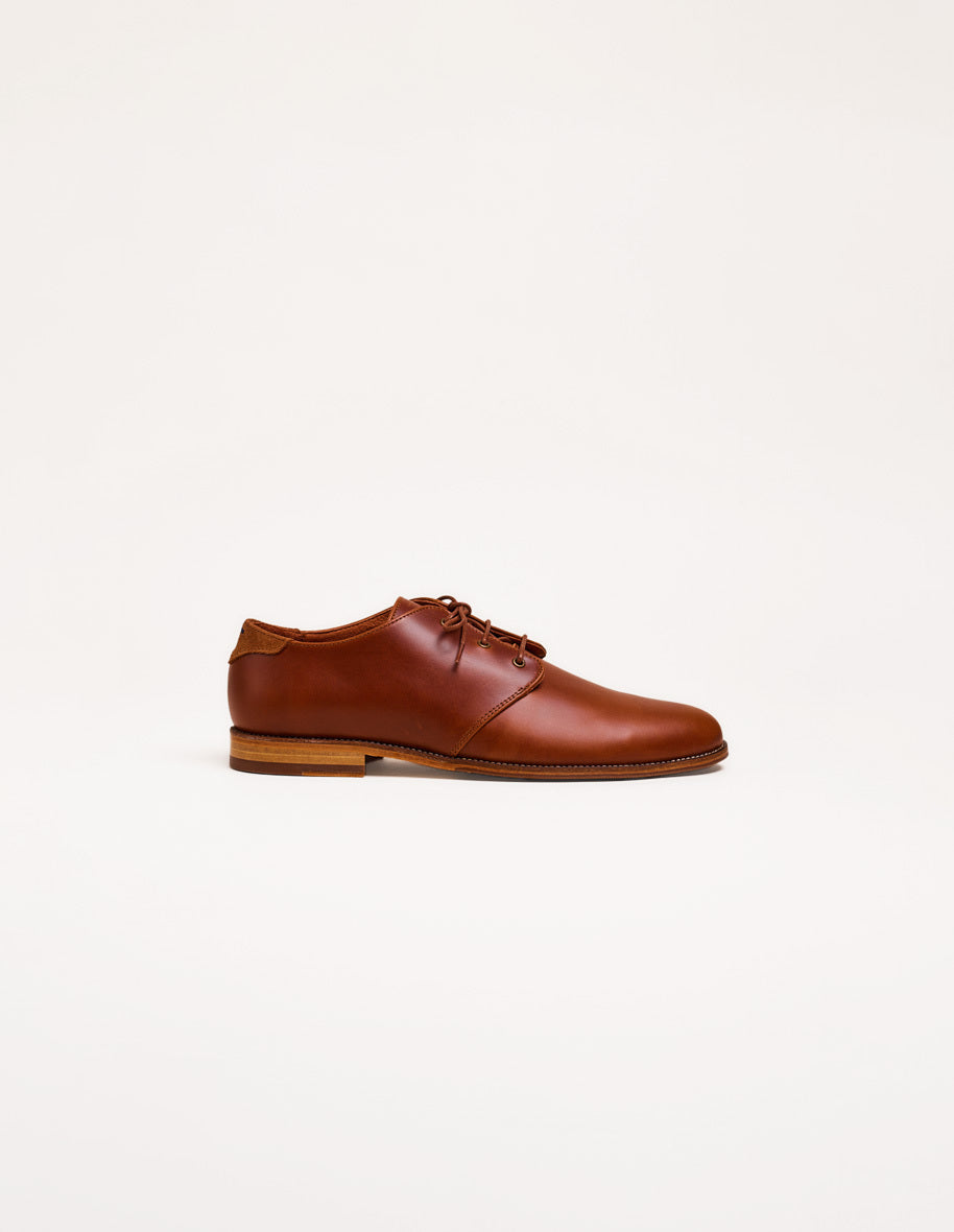 Derbies Alphonse - Cuir pull-up Miel