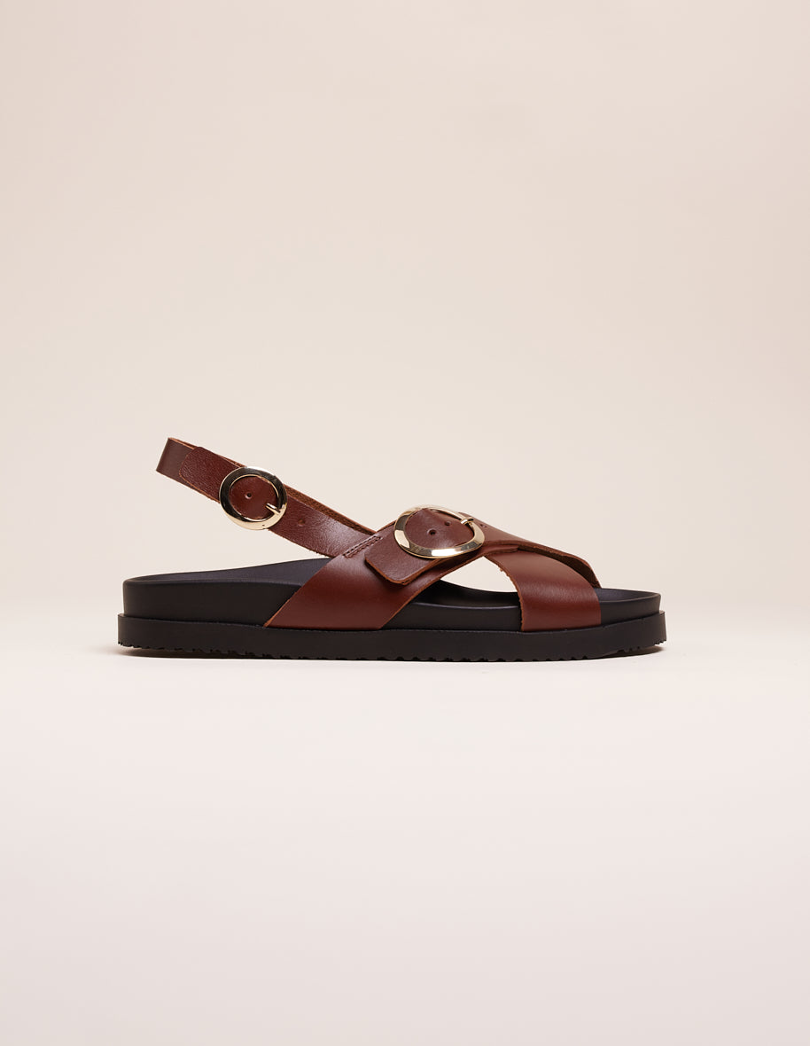 Sandales Astrid - Cuir marron