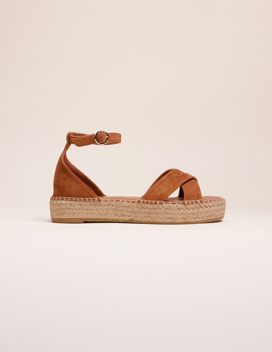 Espadrilles Catherine - Cognac suede