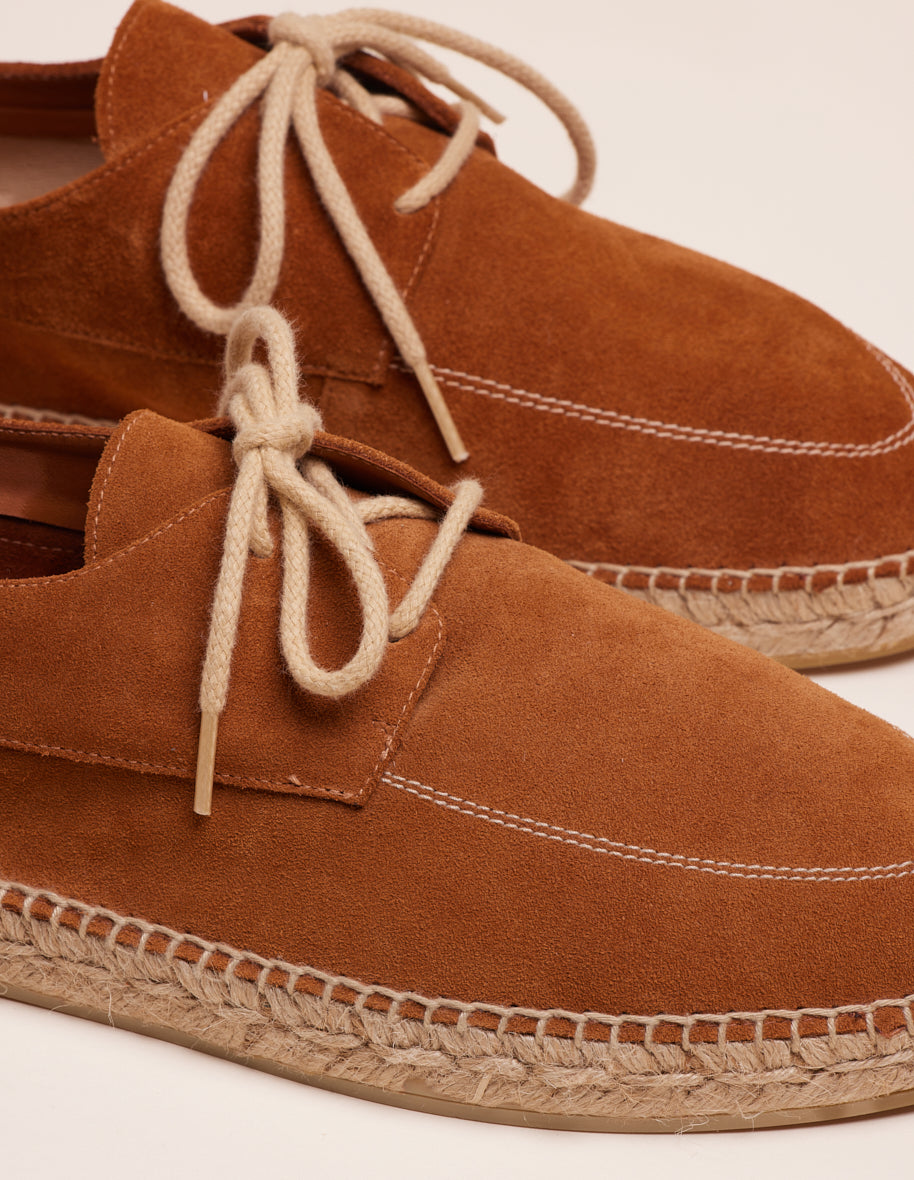 Espadrilles Charles Cognac suede