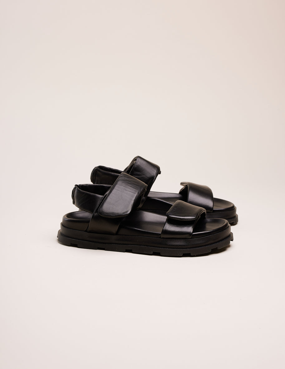 Sandales Clara - Cuir noir